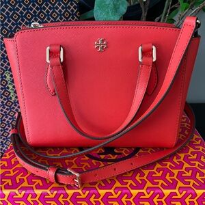 Tory Burch Emerson mini top zip tote / crossbody bag